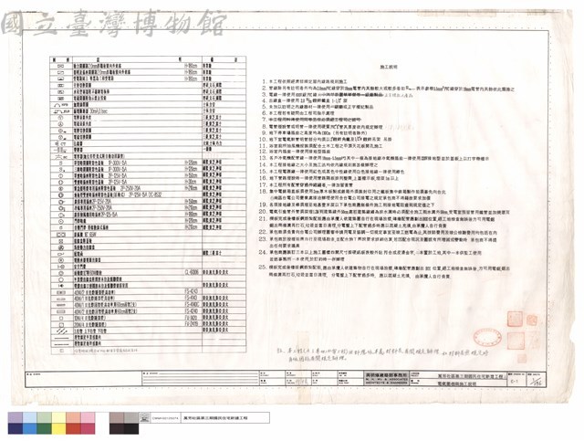 電氣圖例及施工說明藏品圖，第1張