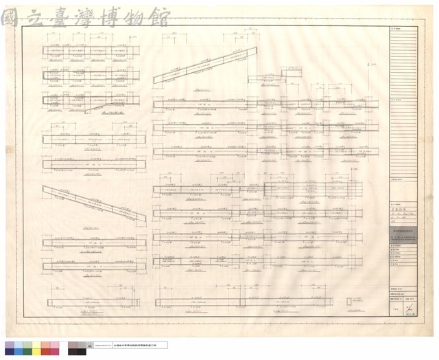 梁配筋圖G1~G10,G20~G22,B1~B3,4B4,3B'3藏品圖，第1張