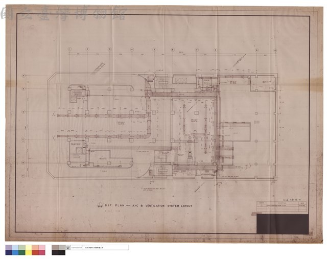 1/M-4 B1F PLAN - A/C & VENTILATION SYSTEM LAYOUT 藏品圖，第1張
