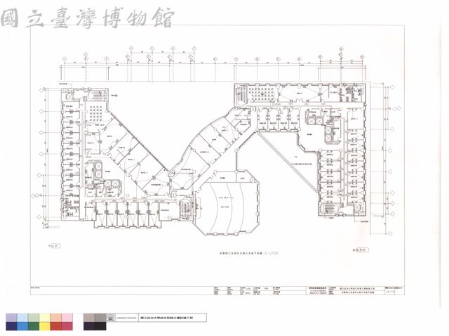 柒層辦公室通訊自動化系統平面圖藏品圖，第1張