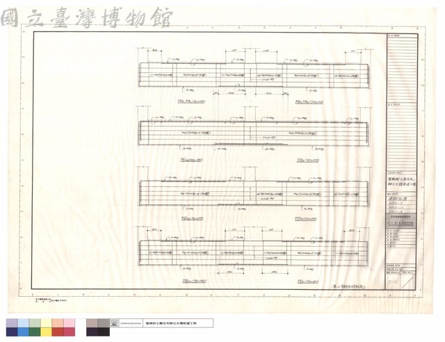 梁鋼筋圖FG2~5,FG8~11,FB2~3藏品圖，第1張
