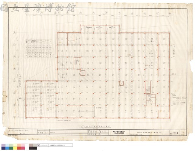 地下室基礎結構平面圖藏品圖，第1張