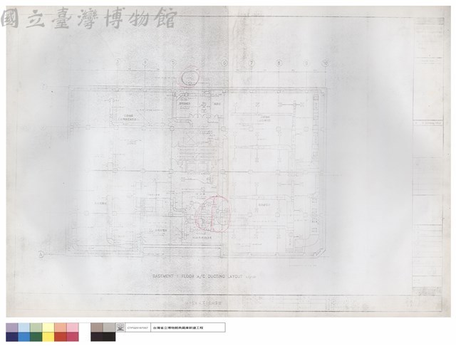 地下壹層風管平面配置圖藏品圖，第1張