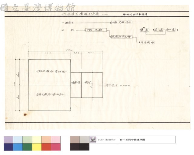 污水淨化槽設計草圖藏品圖，第1張