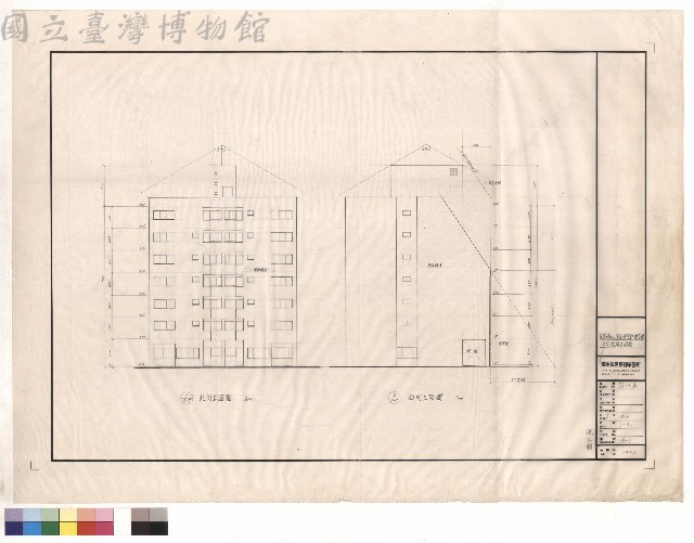 西向.北向立面圖藏品圖，第1張