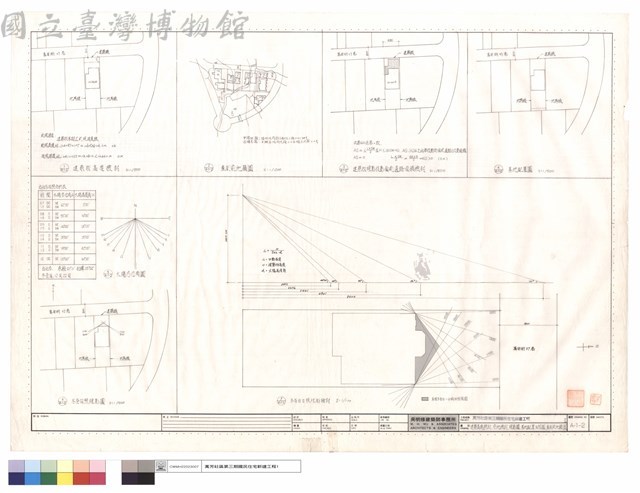 建築高度檢討、空地檢討、陰影圖、基地位置、日照圖、重測前地籍圖藏品圖，第1張