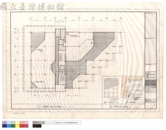 圖書館一樓天花板平面圖,鋁板天花詳圖藏品圖，第1張