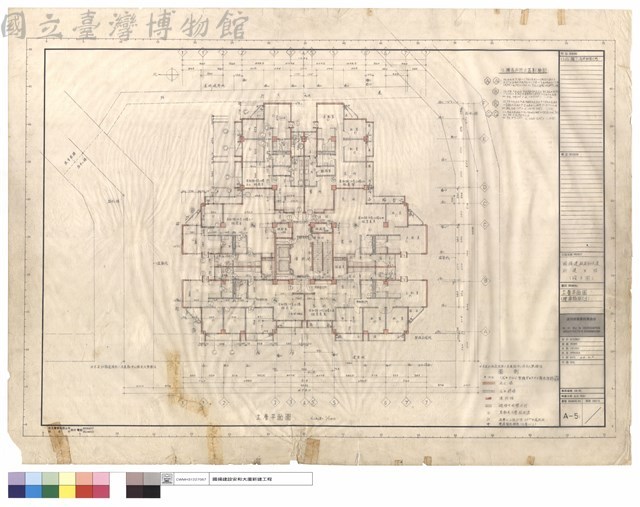 十二層平面圖(標準隔間尺寸)藏品圖，第1張
