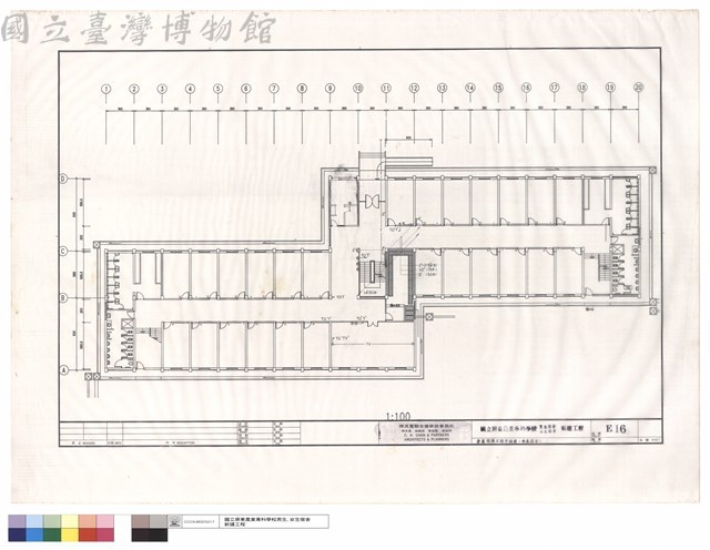 壹層設備工程平面圖(女生宿舍)藏品圖，第1張