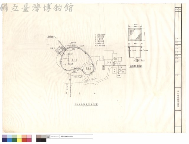 游泳池配管及機房平面位置圖藏品圖，第1張