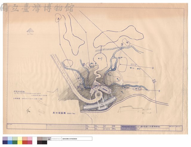 基地配置圖、總樓地板面積、工程概算藏品圖，第1張