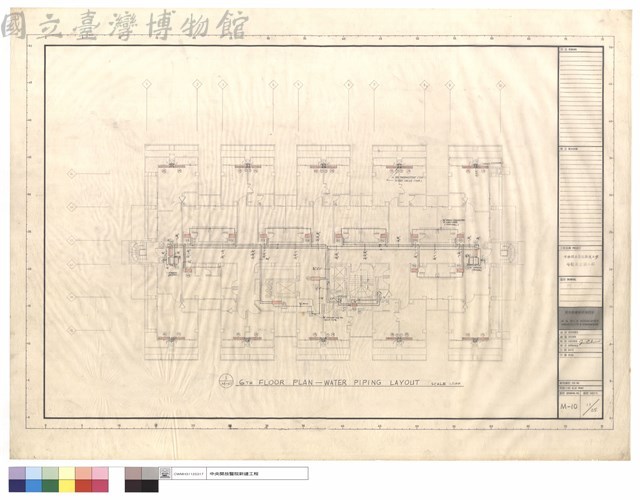 6TH FLOOR PLAN - WATER PIPING LAYOUT藏品圖，第1張