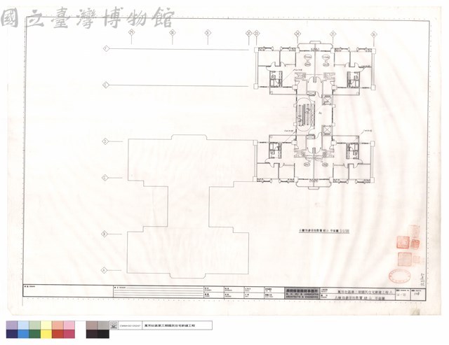 A棟拾參至拾陸層給水平面圖藏品圖，第1張