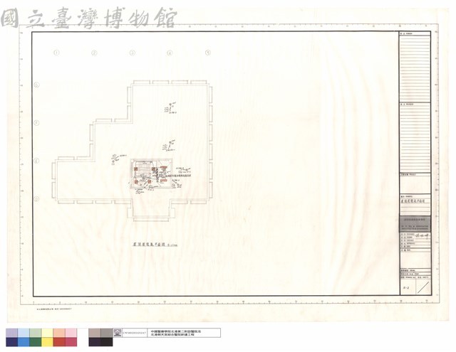 屋頂層電氣平面圖藏品圖，第1張