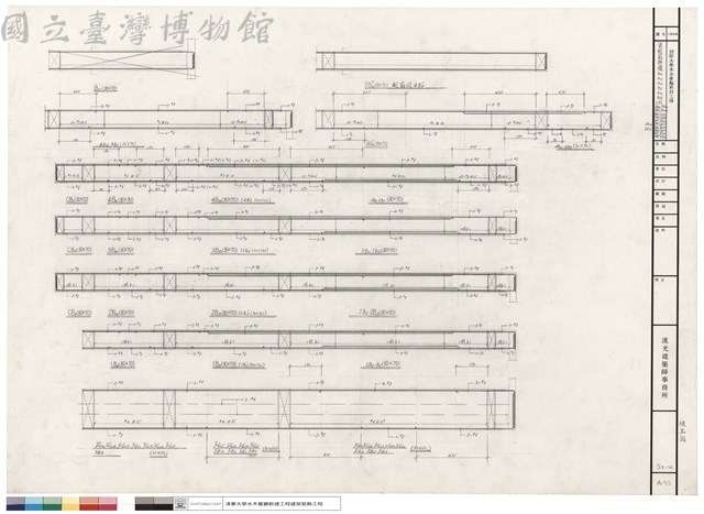 梁配筋詳圖B12 B13 B14 B15 B16 B18 CB2 FG34 FG40 FG42 FG43 FB10 FB12 FB13 FB14 FB15 FB16 FB18 FG20a FG20b FG21 FG24 FG25 FG27 FG28 FG29 FG30 FG33藏品圖，第1張