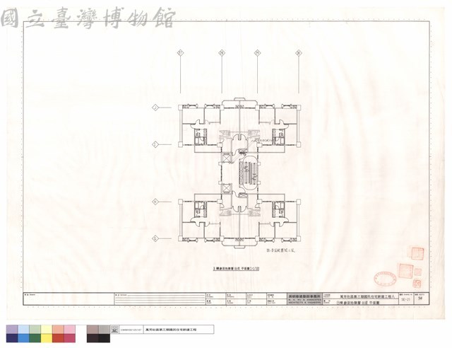 B棟參至拾肆層弱電平面圖藏品圖，第1張