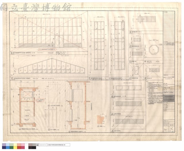 門窗立面圖D23, W7, W11, W15~W19, W21, 電梯平面.剖面詳圖藏品圖，第1張