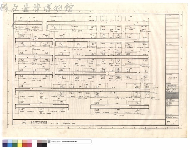 樑結構配筋詳圖RG1A,RG3~5,6~3G1,3,A,3A,3G1A,2G1藏品圖，第1張
