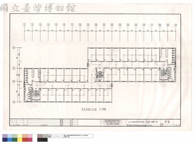 貳~肆層火警消防設備工程平面圖(女生宿舍)藏品圖，第1張