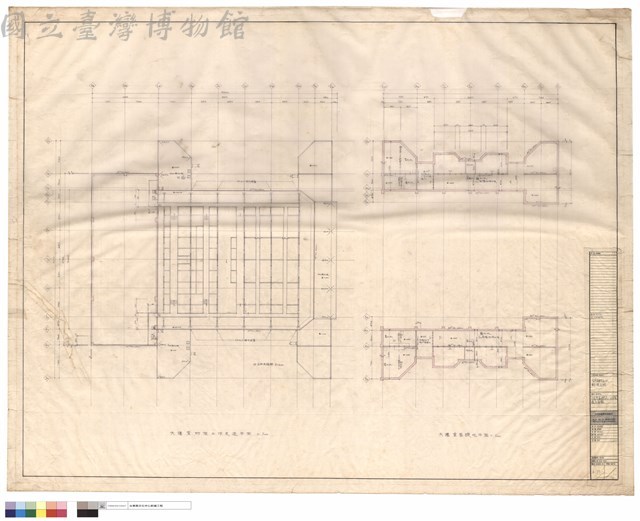 大禮堂基礎坑,工作走道平面圖藏品圖，第1張