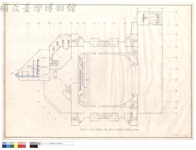 PLAN-2 ND FLOOR AIR DUCT SYSTEM LAYOUT藏品圖，第1張