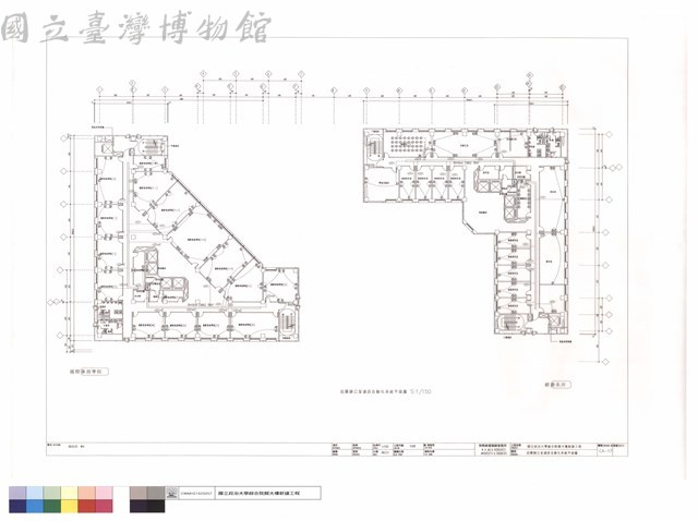 拾層辦公室通訊自動化系統平面圖藏品圖，第1張