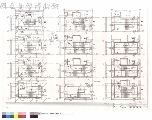 B4F~18F,A樓梯平面圖藏品圖，第1張