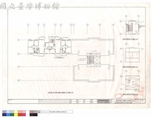 D棟玖層及屋頂突出物弱電平面圖藏品圖，第1張