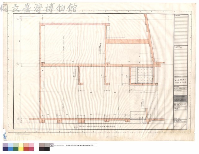 舞台開口兩側管道間,灯光控制室詳圖藏品圖，第1張
