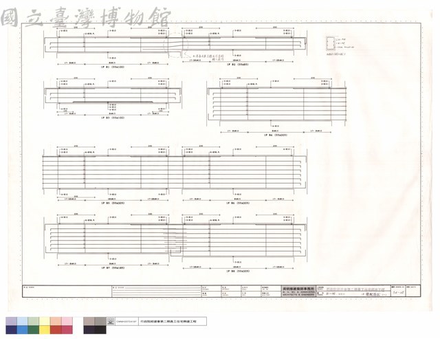 B1~B8,WB0,1F梁配筋圖(一)藏品圖，第1張