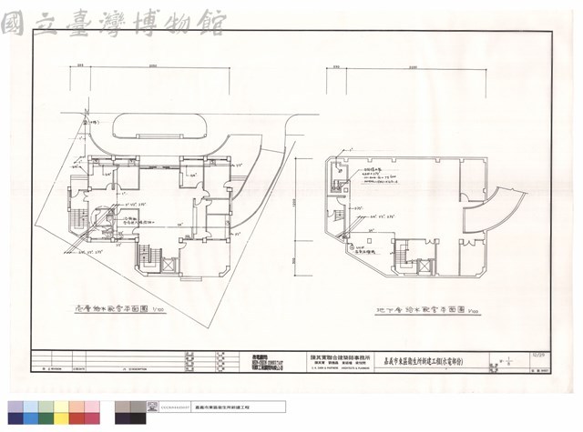 壹.地下層給水配管平面圖藏品圖，第1張