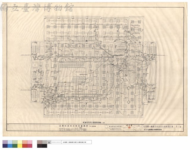 貳層電燈插座設備配線圖藏品圖，第1張
