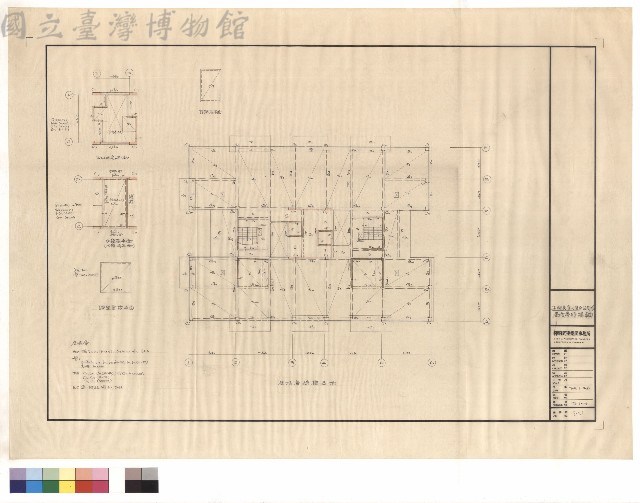 屋頂層結構平面藏品圖，第1張