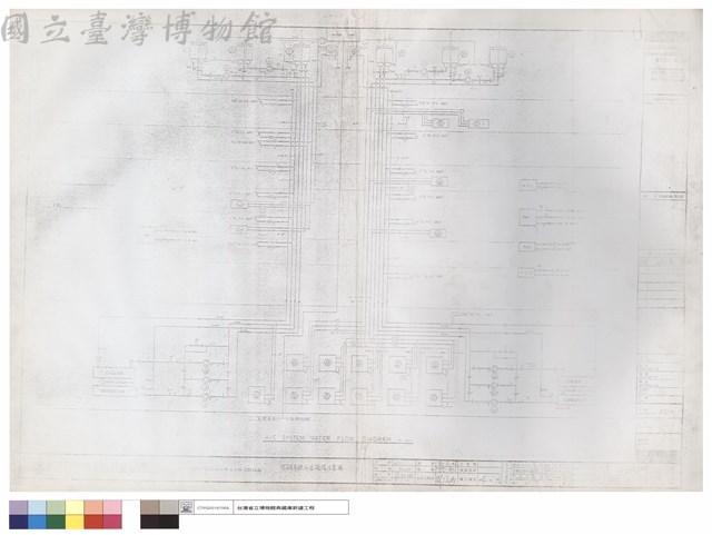 空調系統水管流程示意圖藏品圖，第1張