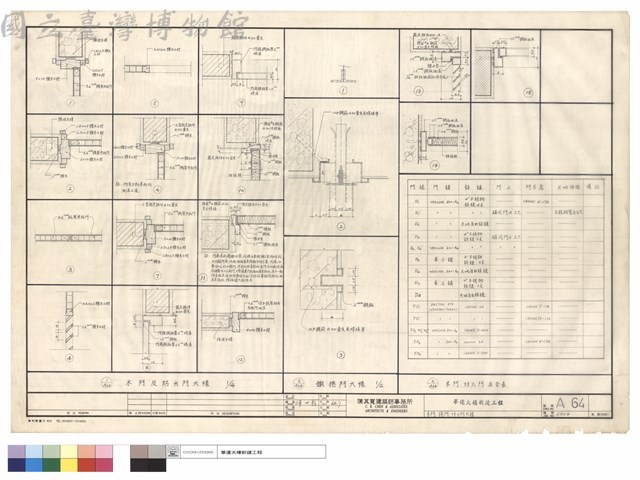 木門.捲門.防火門大樣藏品圖，第1張