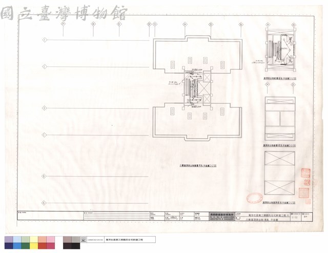 A棟屋頂突出物電氣平面圖藏品圖，第1張