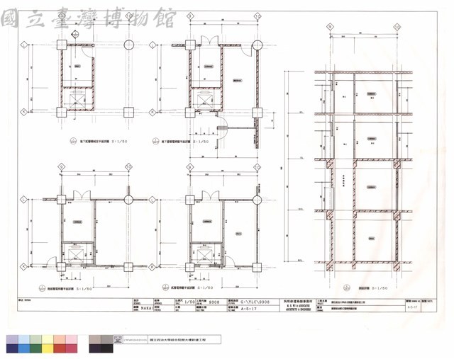 圖書館油壓式電梯梯廳詳圖藏品圖，第1張