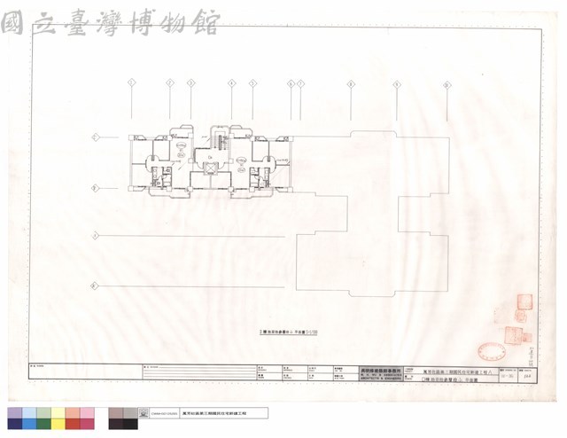 D棟拾至拾參層給水平面圖藏品圖，第1張