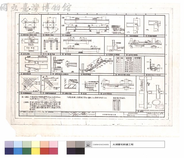 標準配筋表藏品圖，第1張