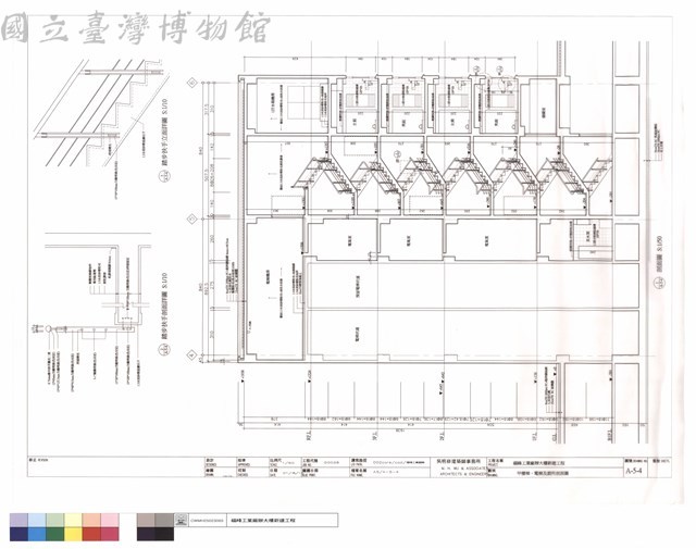甲樓梯、電梯及廁所剖面圖藏品圖，第1張