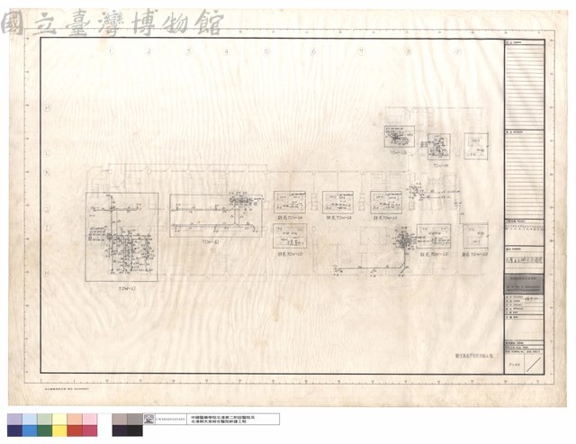 六層B區排水平面圖藏品圖，第1張