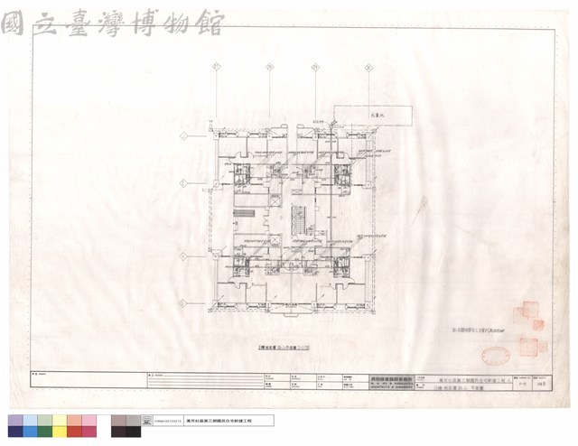 B棟地面層排水平面圖藏品圖，第1張