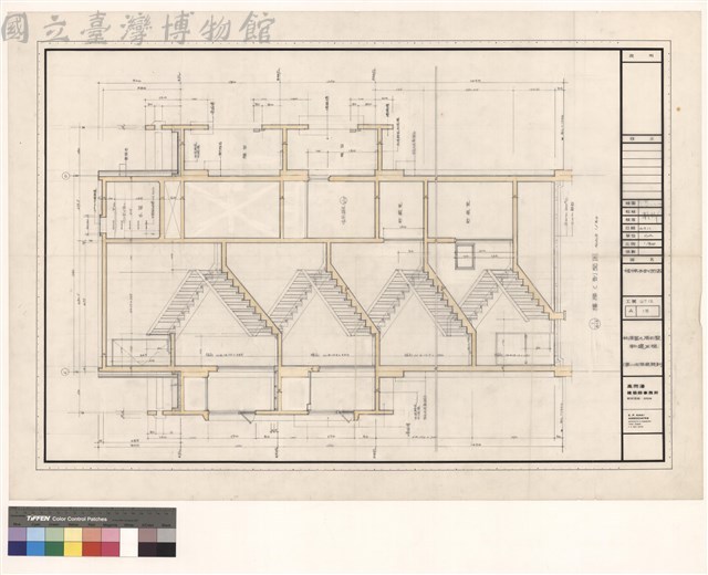 楼梯B剖靣图藏品圖，第1張
