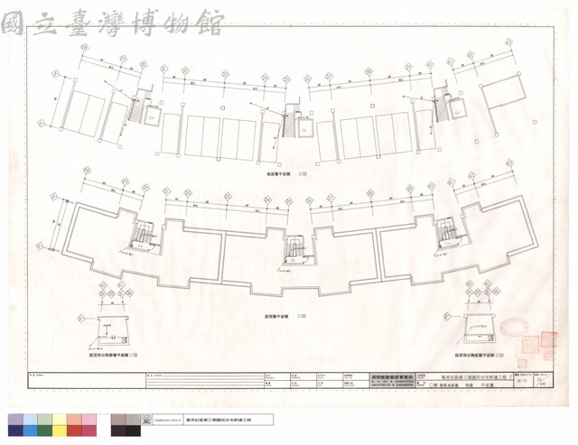C棟屋頂,地面層弱電平面圖藏品圖，第1張
