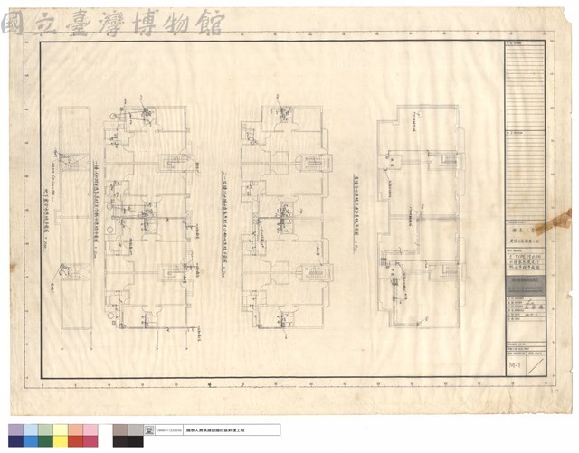 E  F TYPE污水排水透氣系統及冷熱水系統平面圖藏品圖，第1張
