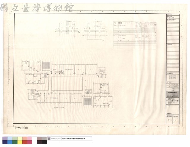 動力.插座.電話,貳層配置平面圖,負載表,開關箱結線圖藏品圖，第1張
