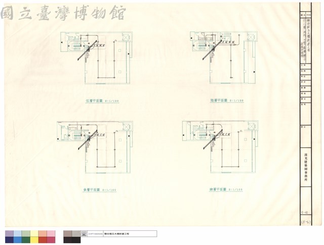 三~六層、消防、火警、廣播、標示設備平面圖藏品圖，第1張