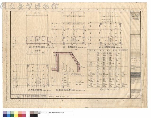 G  TYPE結構平面柱配筋表藏品圖，第1張
