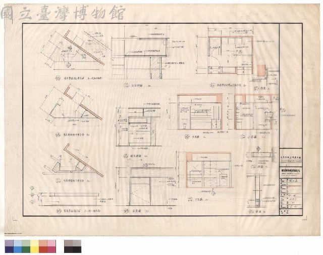 叁至拾叁層客房層柜枱詳圖藏品圖，第1張