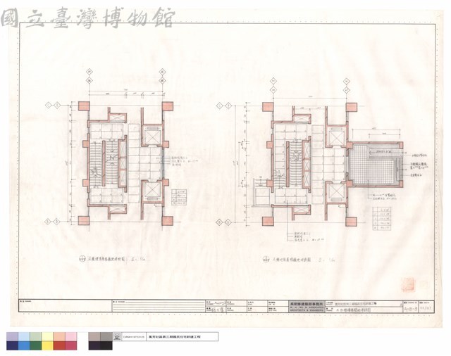 A.B.棟樓梯間地坪詳圖藏品圖，第1張